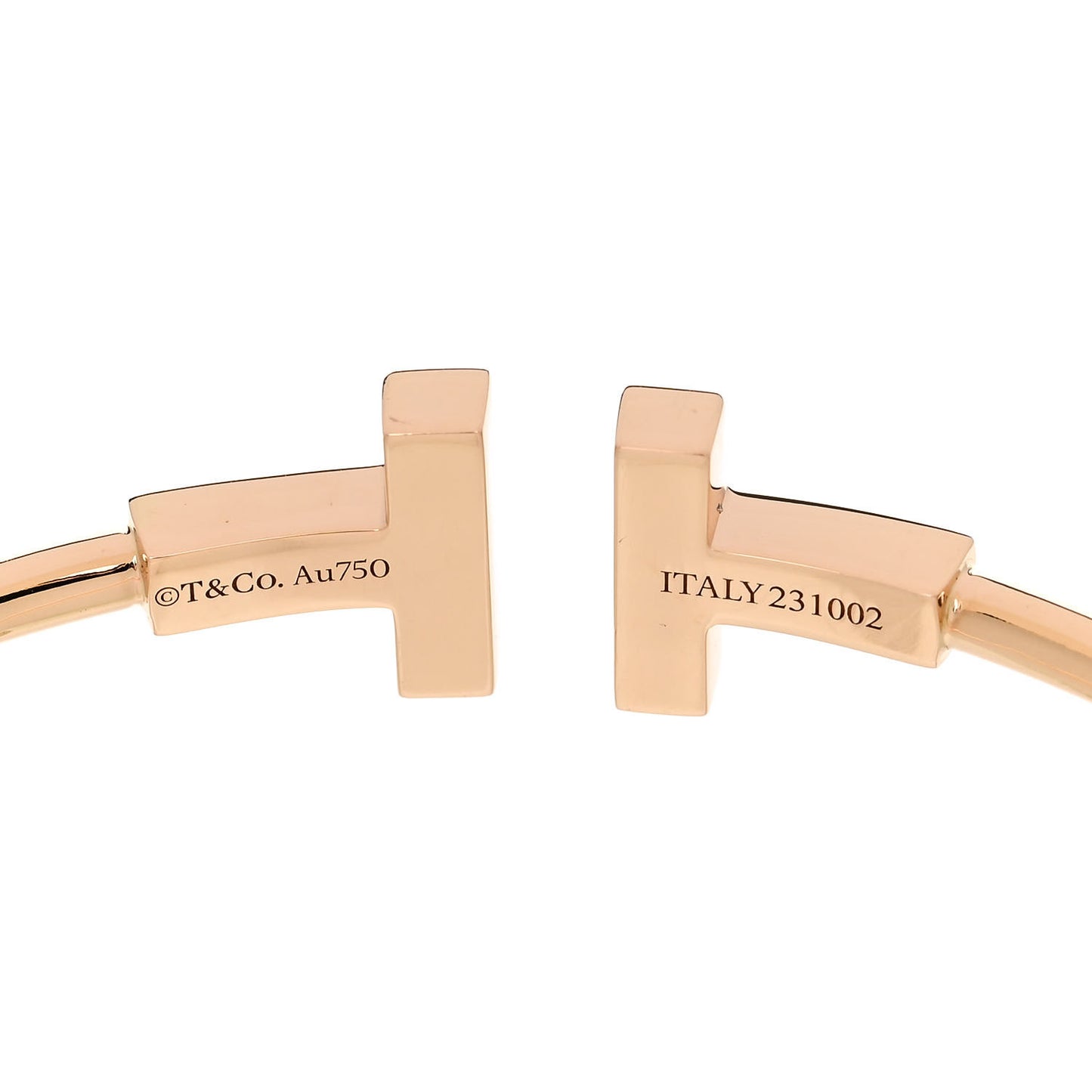 18K Rose Gold Mother of Pearl T Wire Bracelet