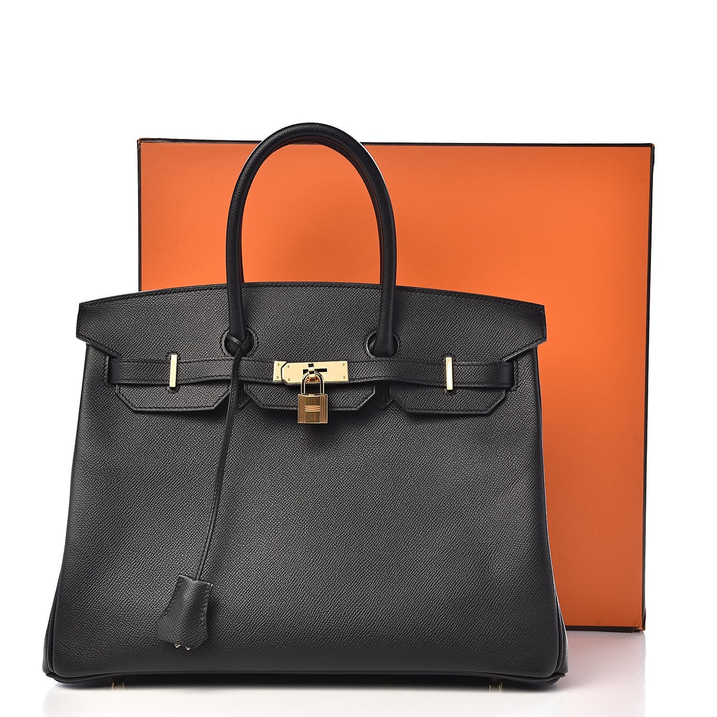 Epsom Birkin 35 Black