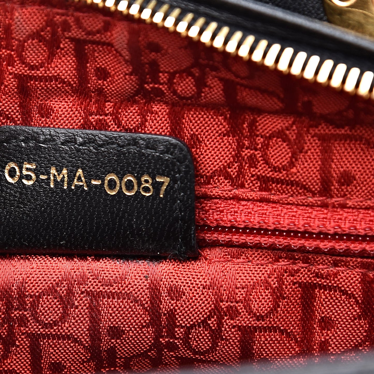 Lambskin Cannage Medium Lady Dior Black