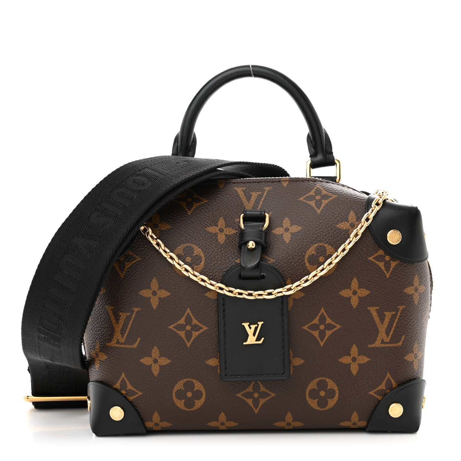 Louis Vuitton Monogram Petite Malle Souple Black 1 of 9