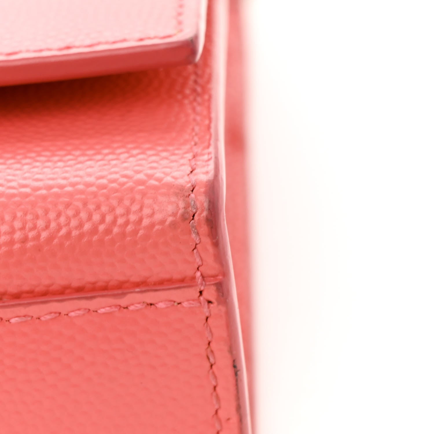 Saint Laurent Grain De Poudre Medium Classic Monogram Kate Satchel Rose Clair 10 of 13