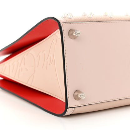 Christian Louboutin Calfskin Spikes Loubinthesky Medium Paloma Beige 9 of 16