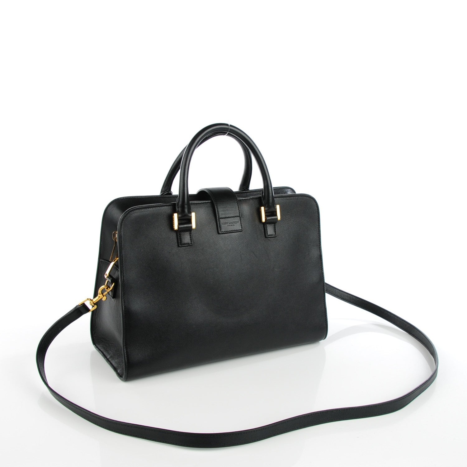 Saint Laurent Calfskin Small Monogram Cabas Black 3 of 7
