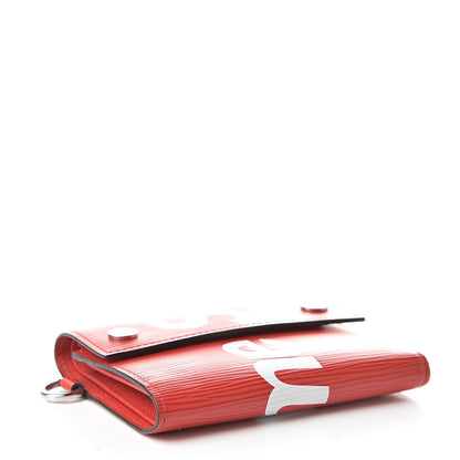 Louis Vuitton X SUPREME Epi Chain Wallet Red 4 of 7
