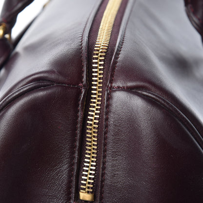 Saint Laurent Calfskin Classic Duffle 6 Bordeaux 16 of 25