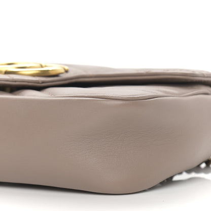 Gucci Calfskin Matelasse Super Mini GG Marmont Shoulder Bag Porcelain Rose 10 of 14