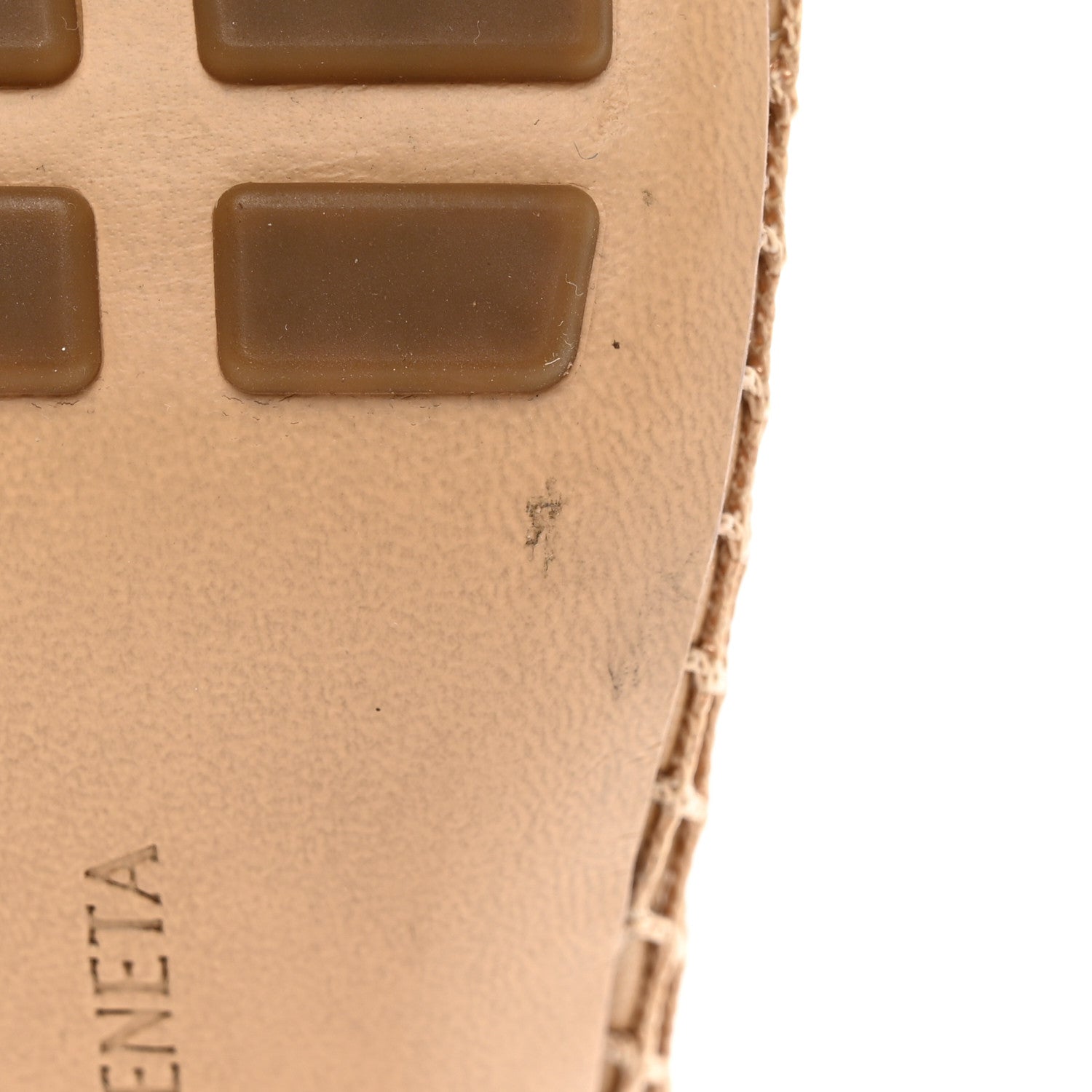 Bottega Veneta Mesh Nappa Chunky Chain Sandals 37 Beige Pony 9 of 10