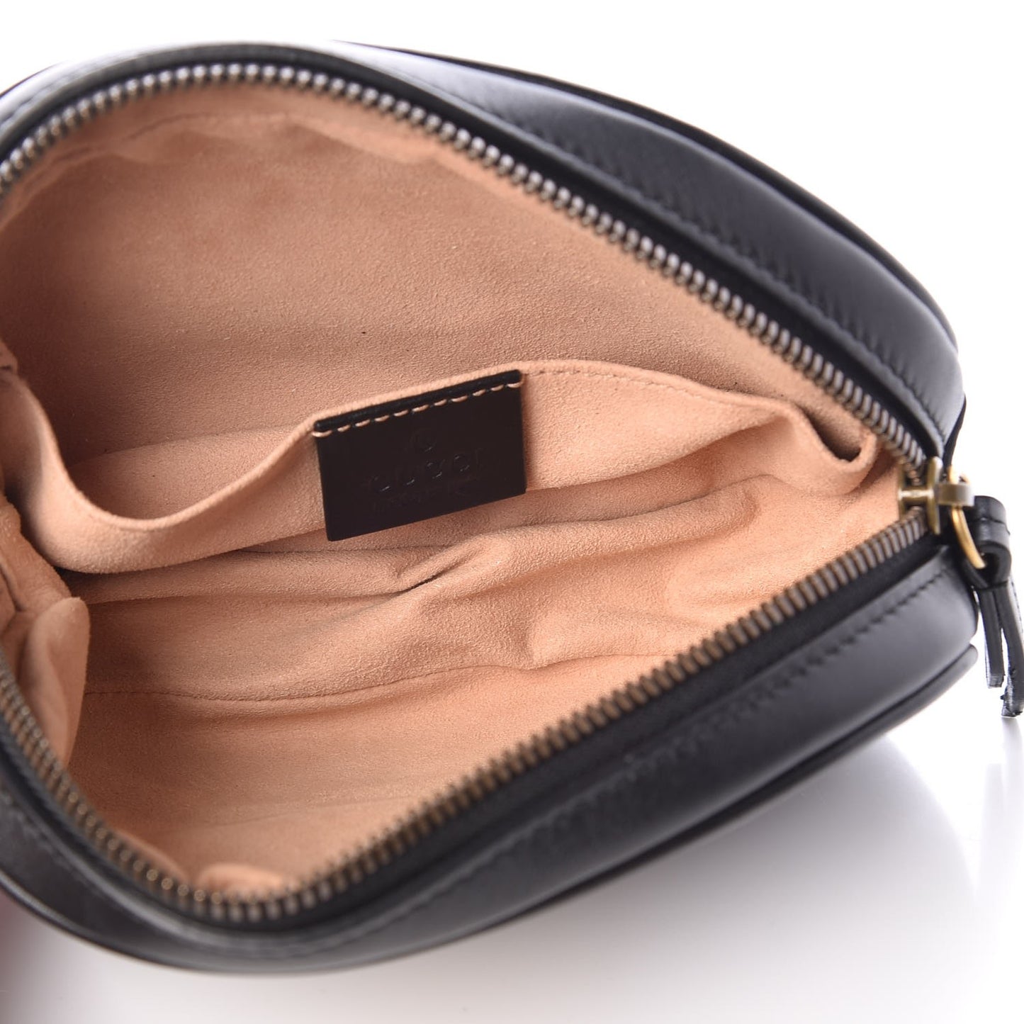 Calfskin Matelasse GG Marmont Belt Bag 75 30 Black