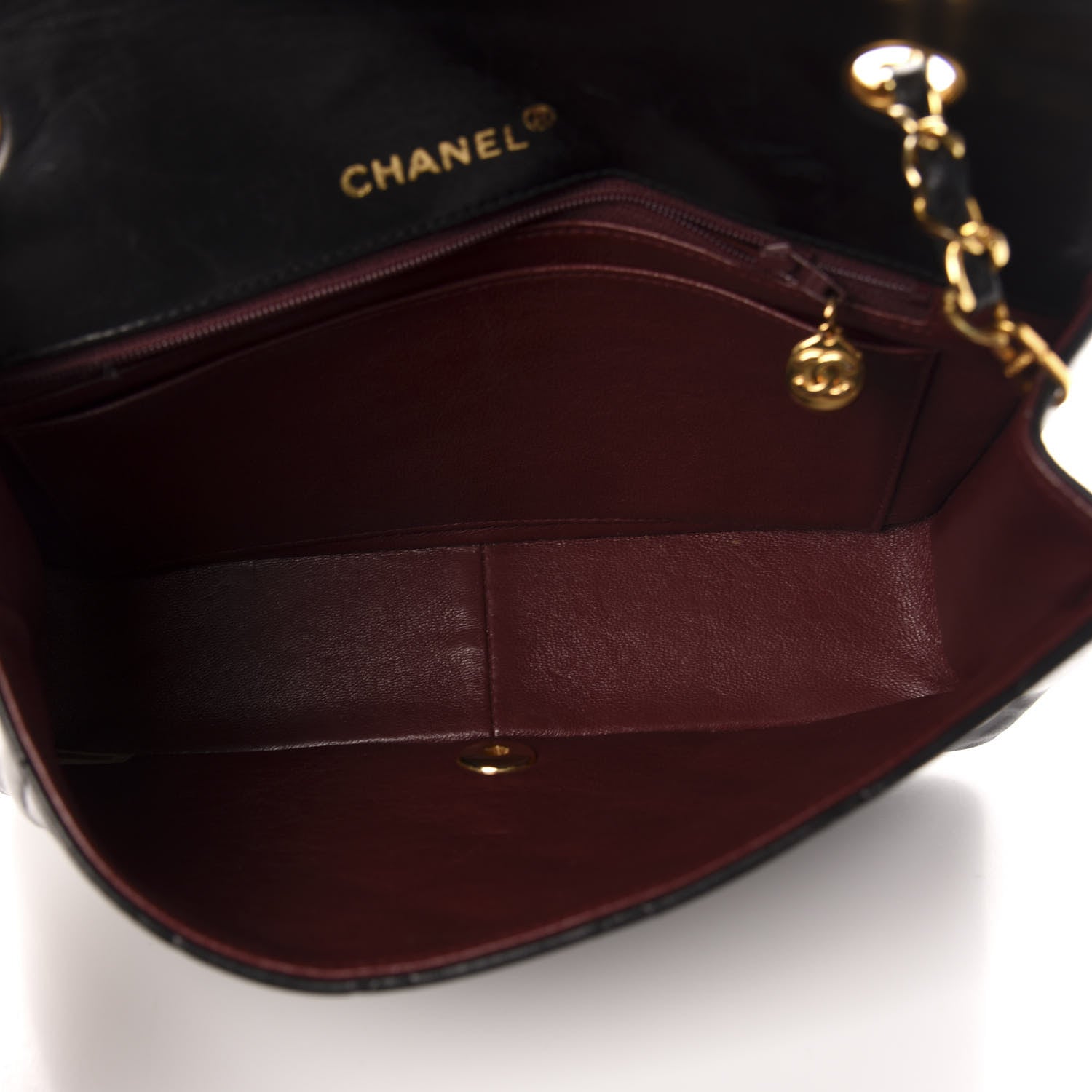 Chanel Lambskin Quilted Medium Single Flap Black 5 of 11