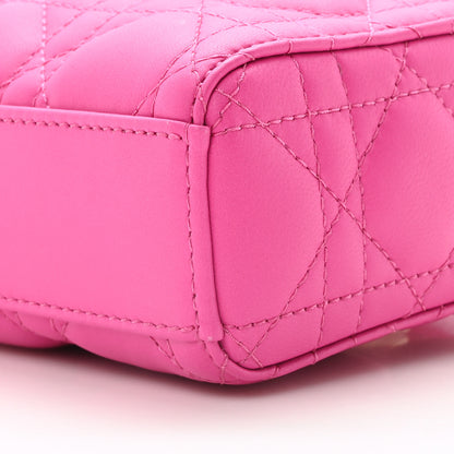 Christian Dior Lambskin Cannage Small Lady D-Joy Fuchsia 9 of 9