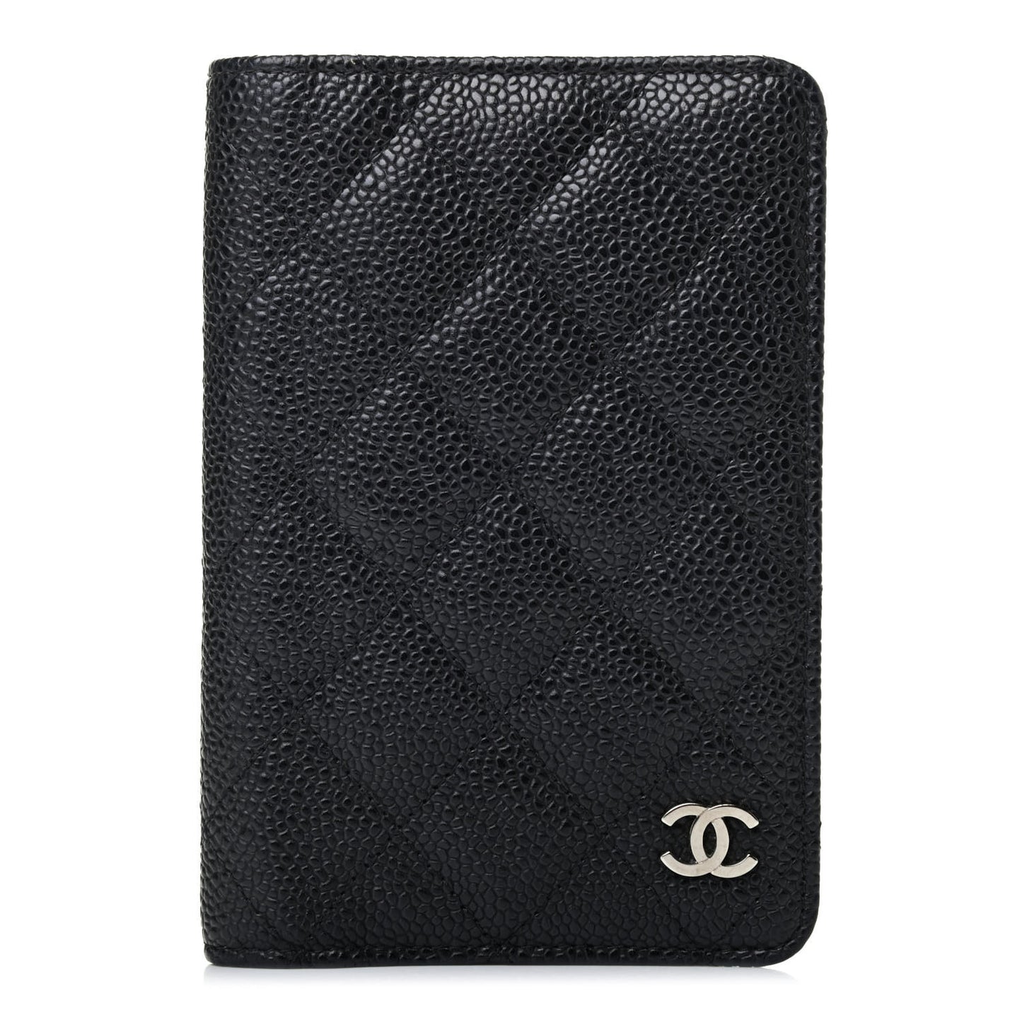 Caviar Quilted Agenda Cover Black