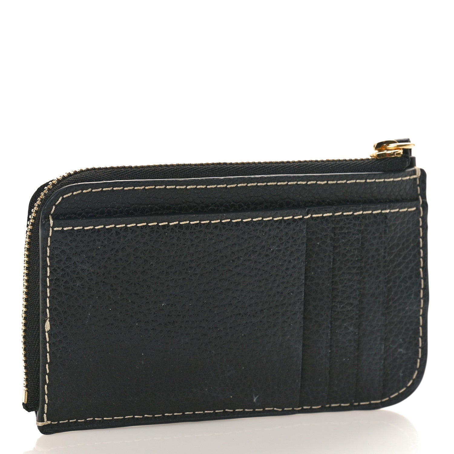 Chloe Grained Shiny Calfskin Small Darryl Coin Purse Black 3 of 7