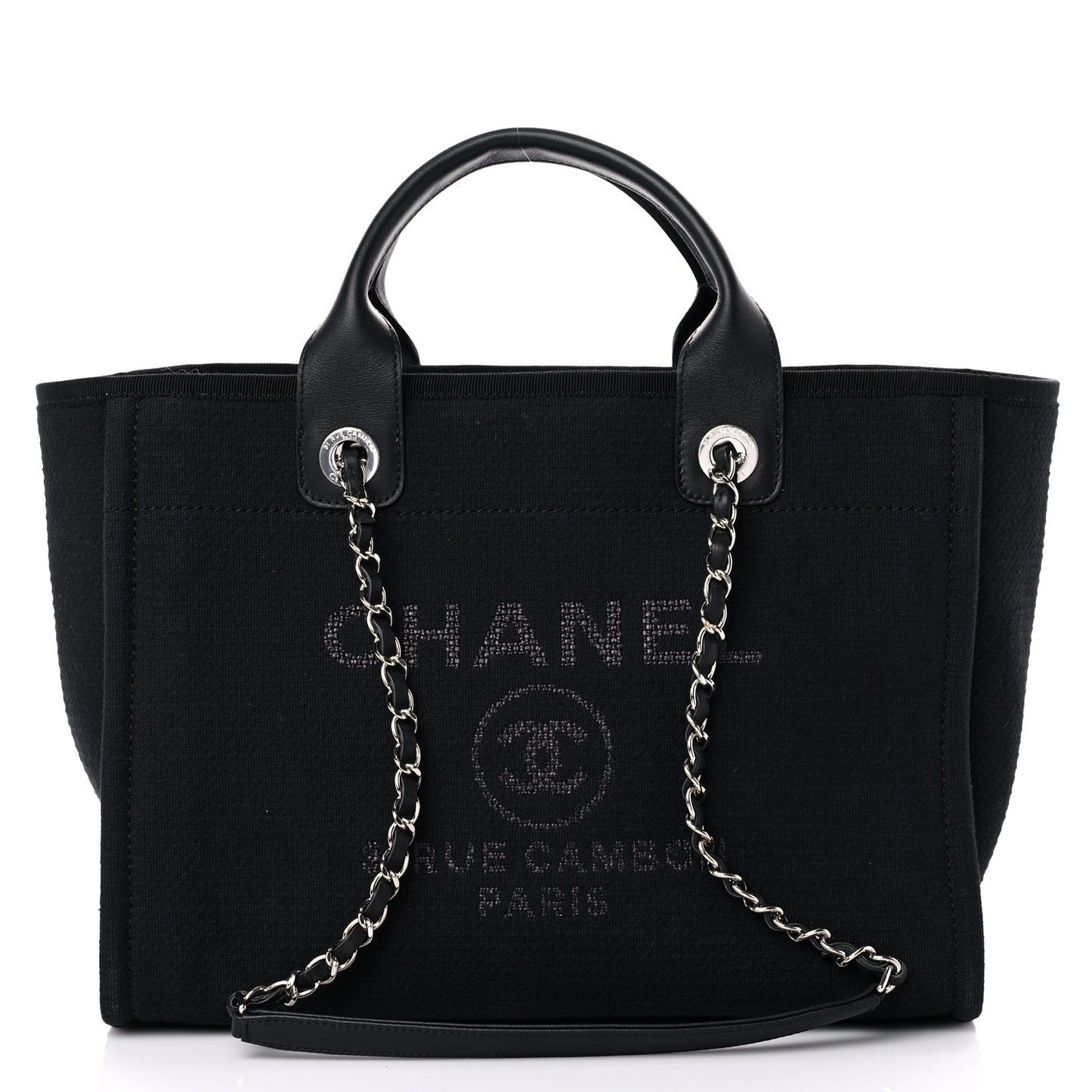 Mixed Fibers Small Deauville Tote Black