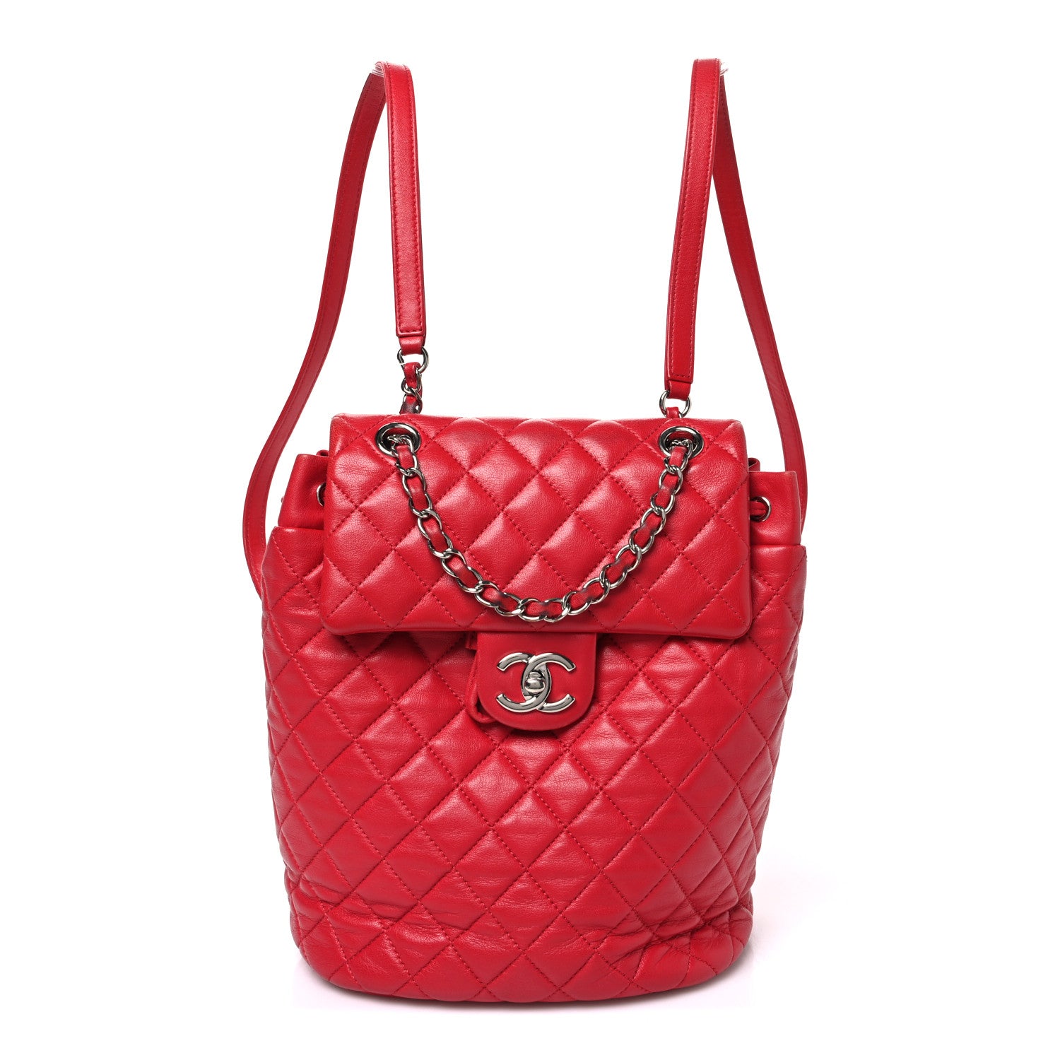 Chanel Lambskin Quilted Small Urban Spirit Backpack Dark Pink 1 of 10