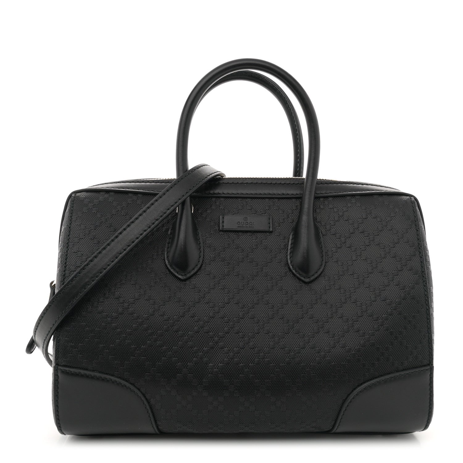 Gucci Hilary Lux Bright Diamante Top Handle Bag Black 1 of 13