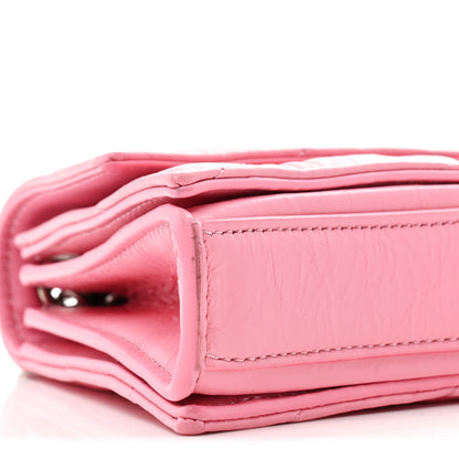 Balenciaga Crushed Calfskin Quilted XS Crush Chain Bag Sweet Pink 8 of 9