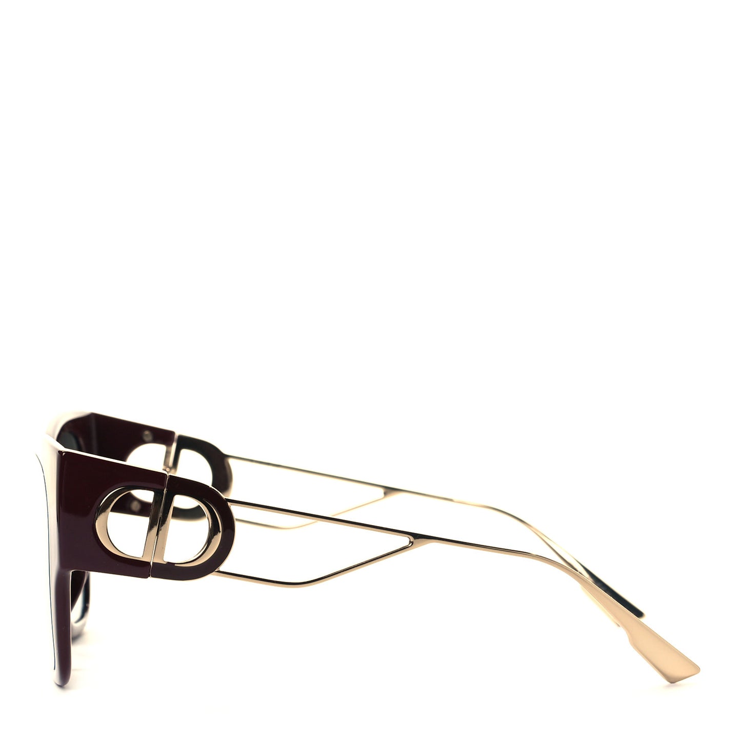 Rectangular 30 Montaigne 1 Sunglasses Burgundy