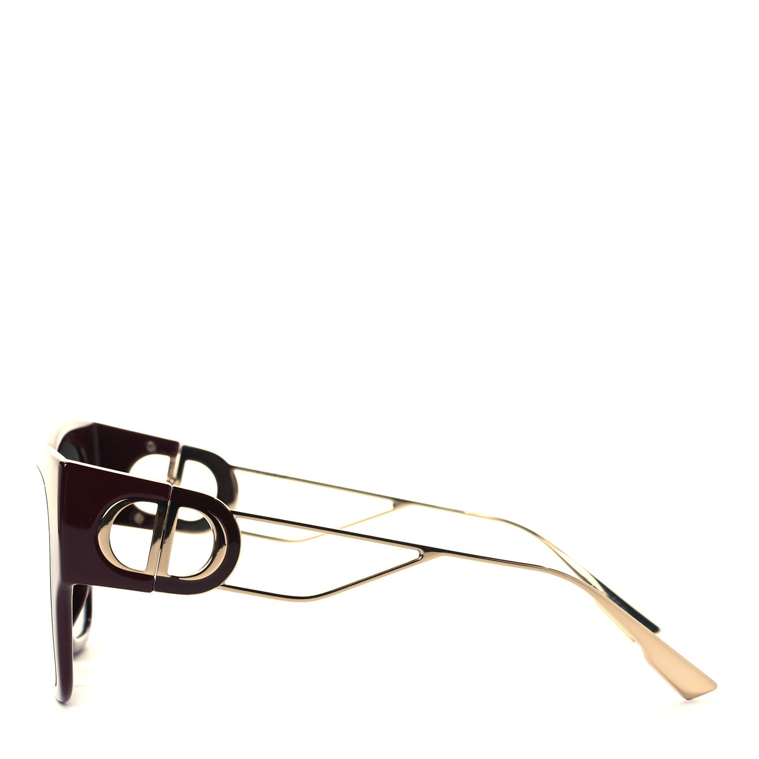 Christian Dior Rectangular 30 Montaigne 1 Sunglasses Burgundy 3 of 7