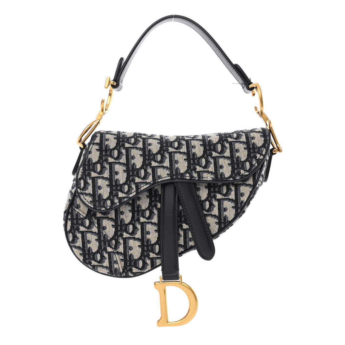 Oblique Mini Saddle Bag Blue
