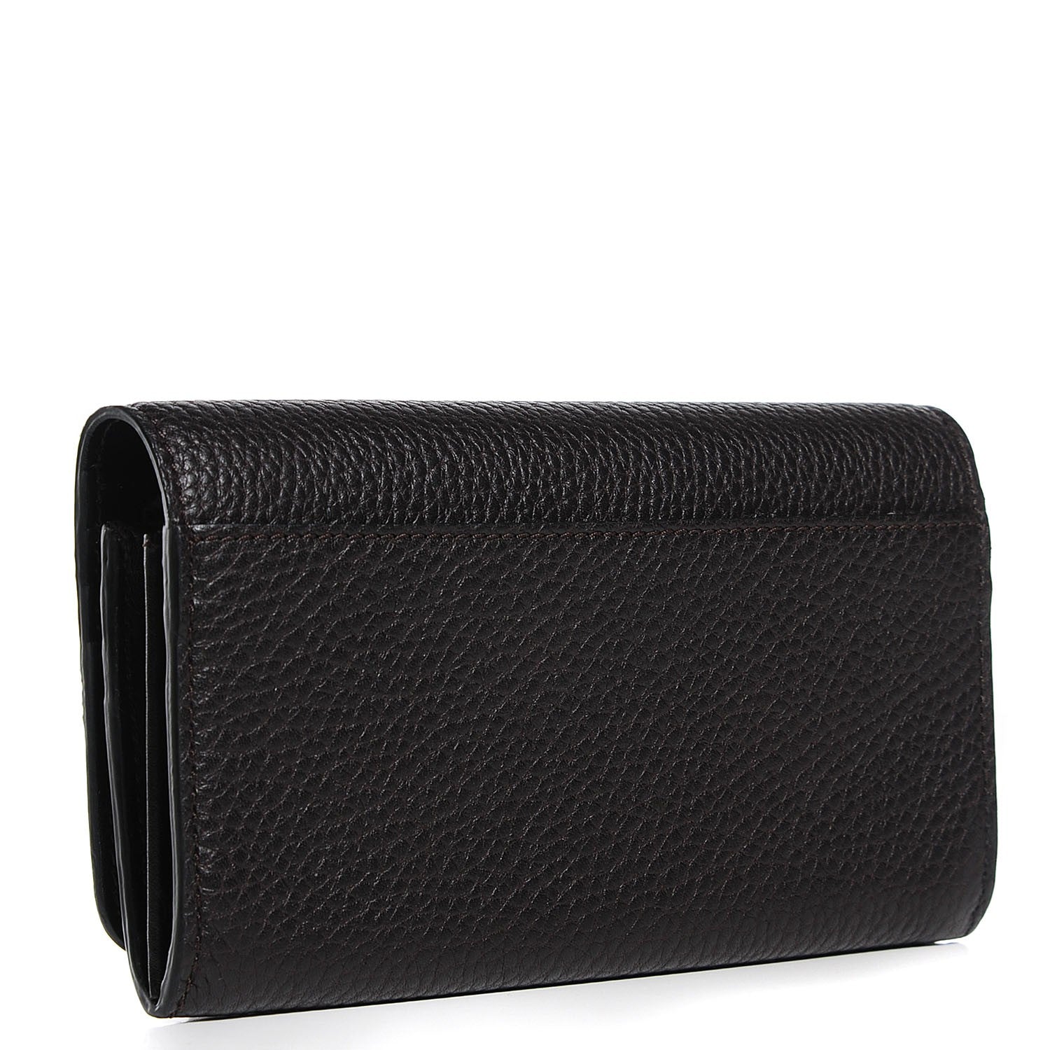 Burberry Grainy Leather Penrose Continental Wallet Dark Chocolate 3 of 9
