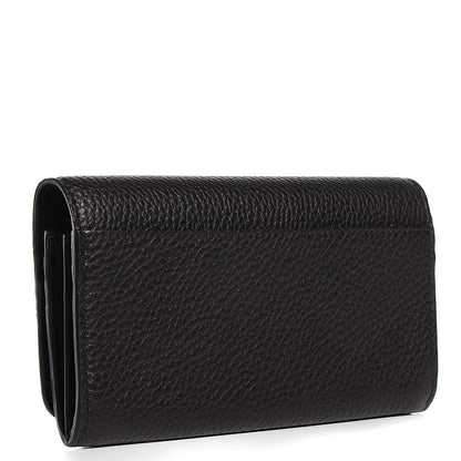 Burberry Grainy Leather Penrose Continental Wallet Dark Chocolate 3 of 9