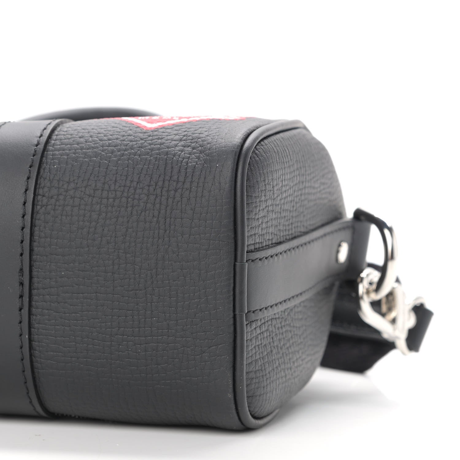 Louis Vuitton X NIGO Taurillon Monogram Denim Drip Keepall XS Black 10 of 11