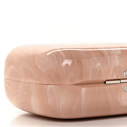 Alexander McQueen PVC Marble Skull Box Clutch Rose Pink 6 of 9
