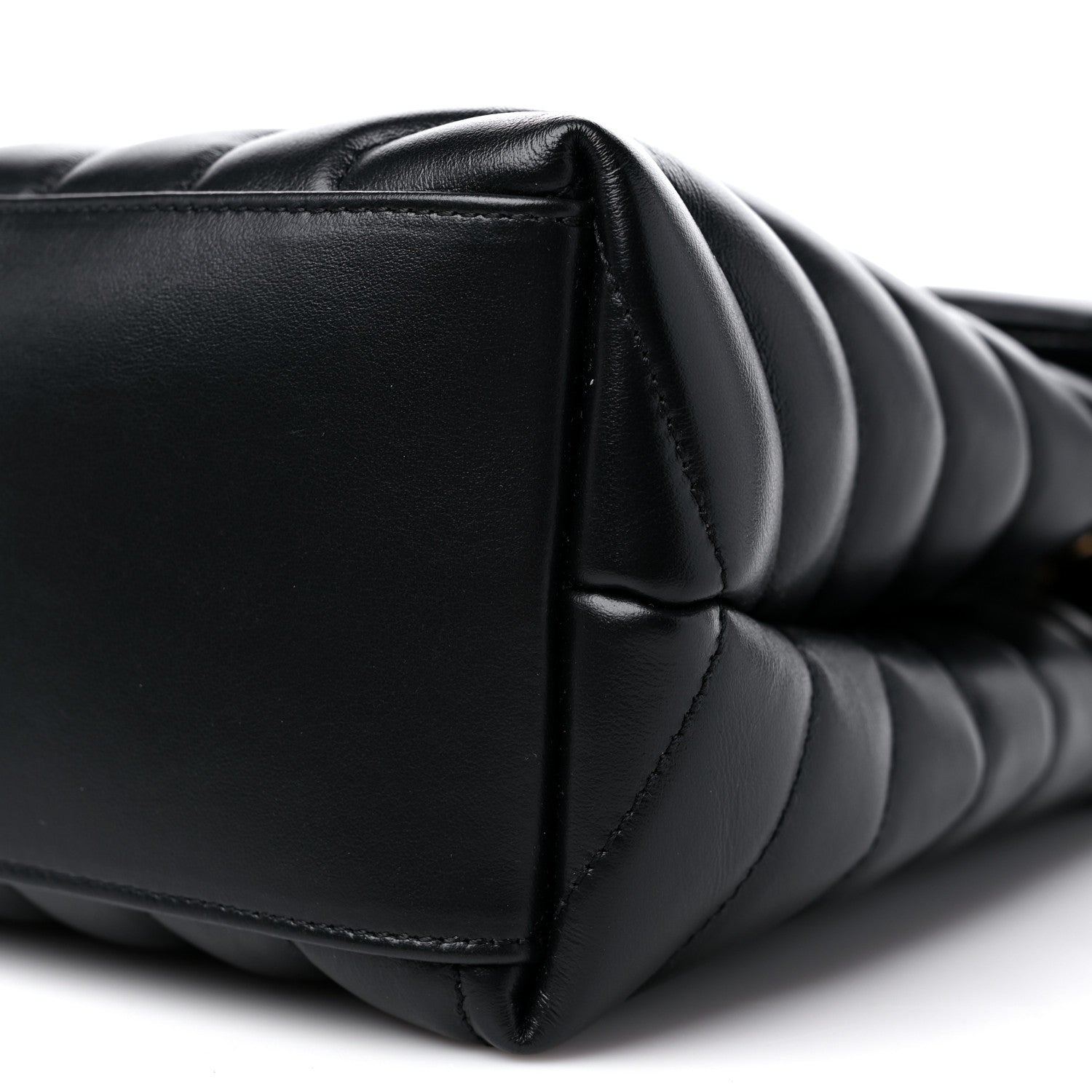 Saint Laurent Calfskin Y Quilted Monogram Medium Loulou Chain Satchel Black 10 of 10