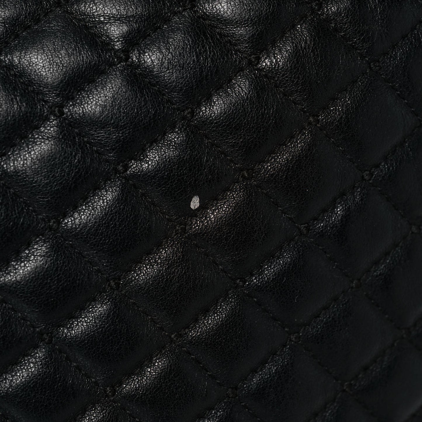 Calfskin Quilted Tote Black
