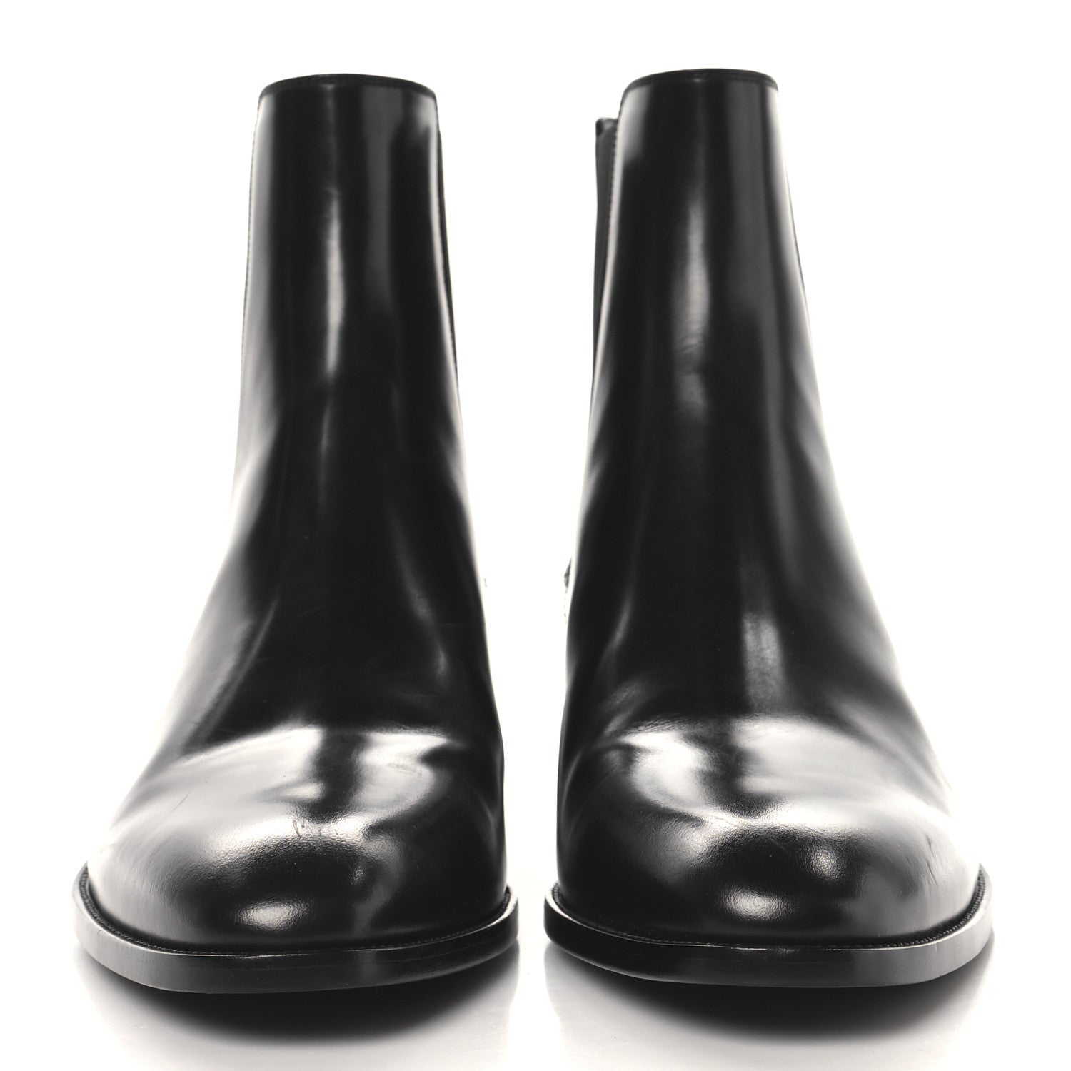 Saint Laurent Calfskin Mens Wyatt 40 Chelsea Boots 43 Sparrow Brown 3 of 10