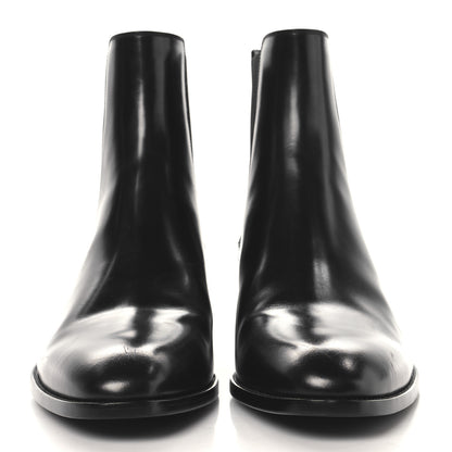 Saint Laurent Calfskin Mens Wyatt 40 Chelsea Boots 43 Sparrow Brown 3 of 10