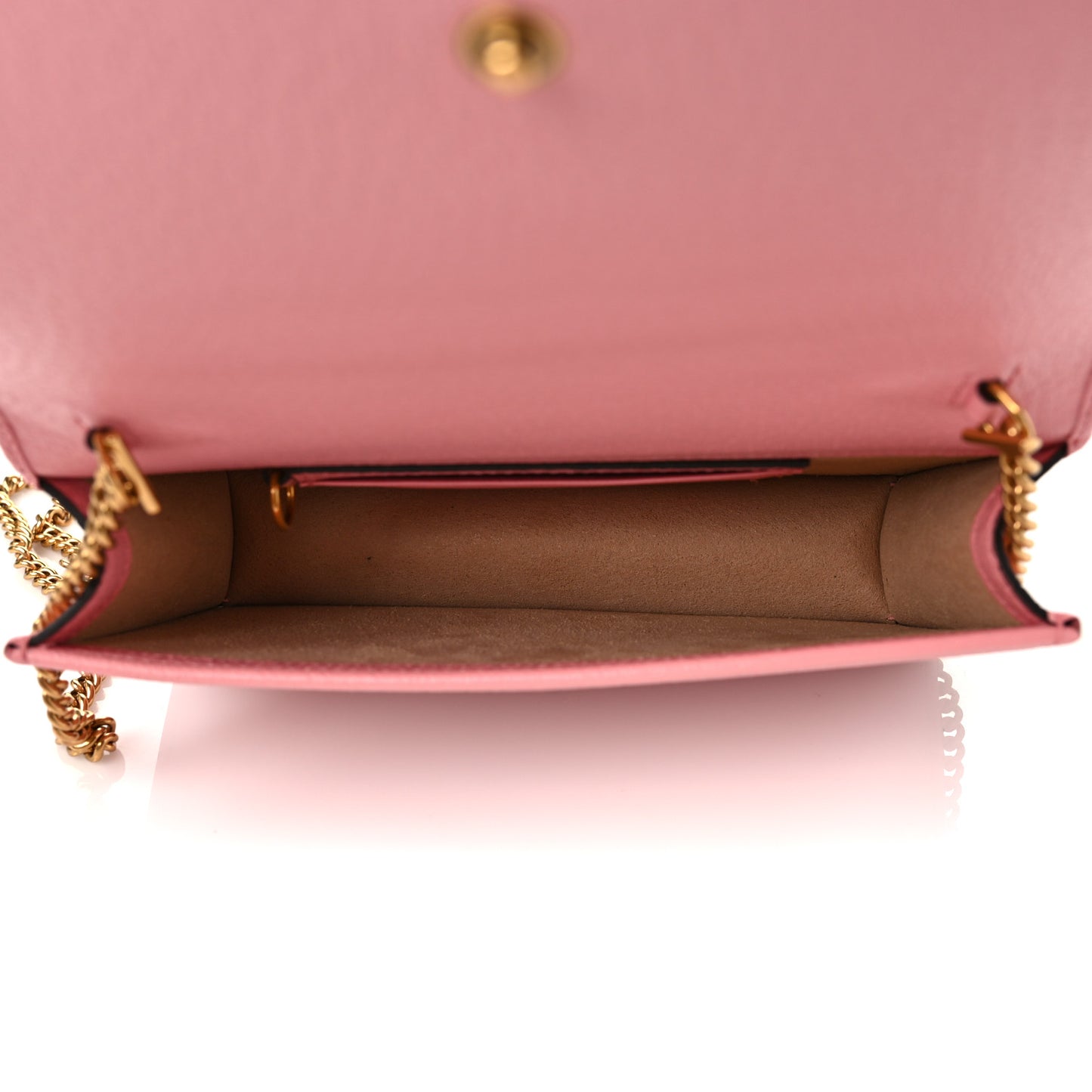 Textured Dollar Calfskin Mini Diana Chain Bag Wild Rose