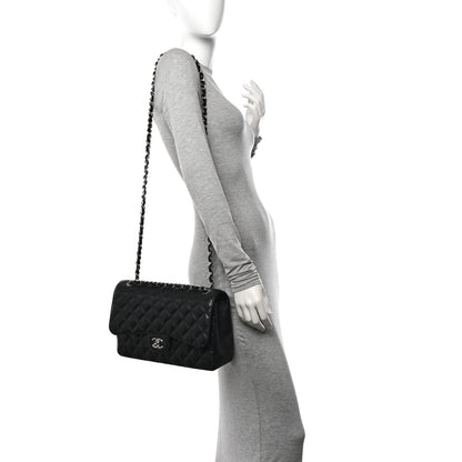 Chanel Caviar Quilted Jumbo Double Flap Black 2 of 11