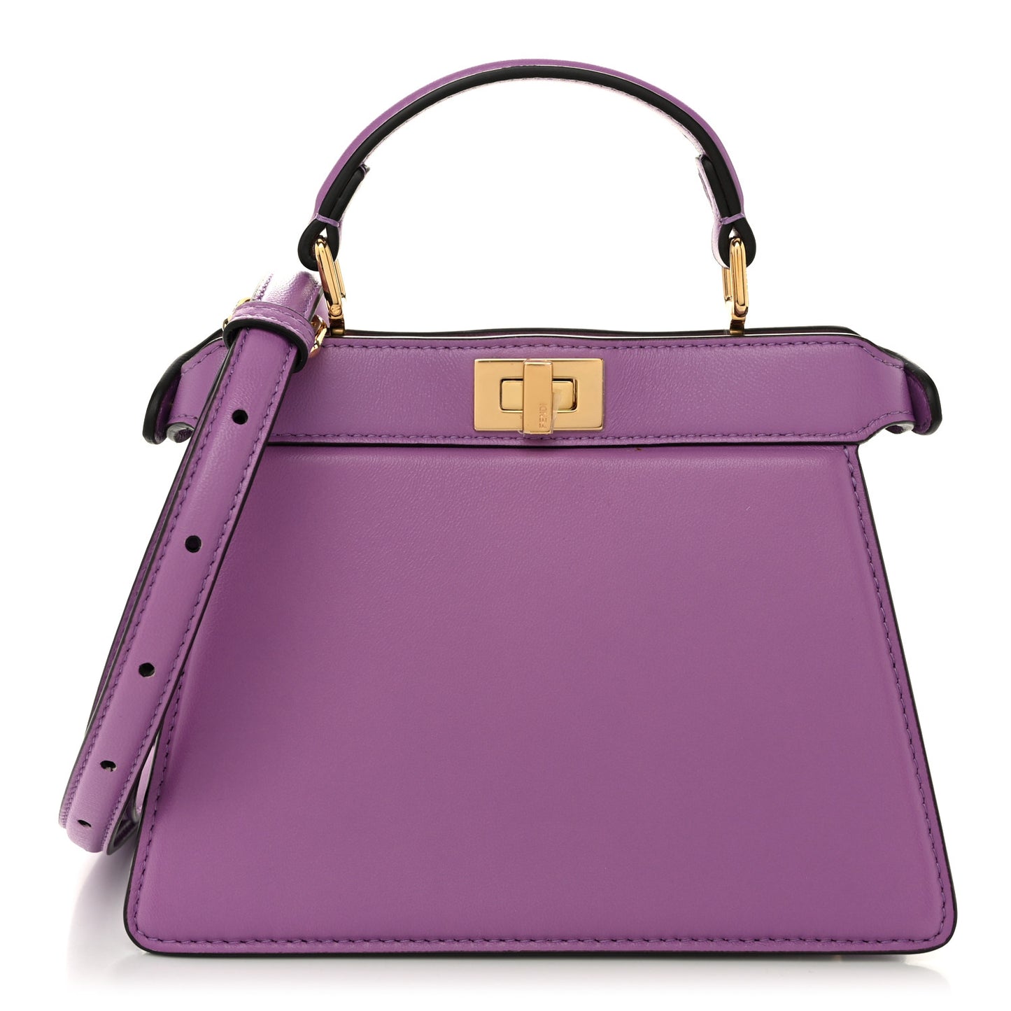 Shiny Nappa Petite Peekaboo I SEE U Satchel Violetta