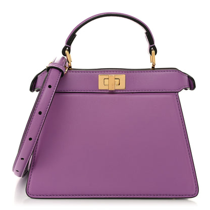Fendi Shiny Nappa Petite Peekaboo I SEE U Satchel Violetta 1 of 10