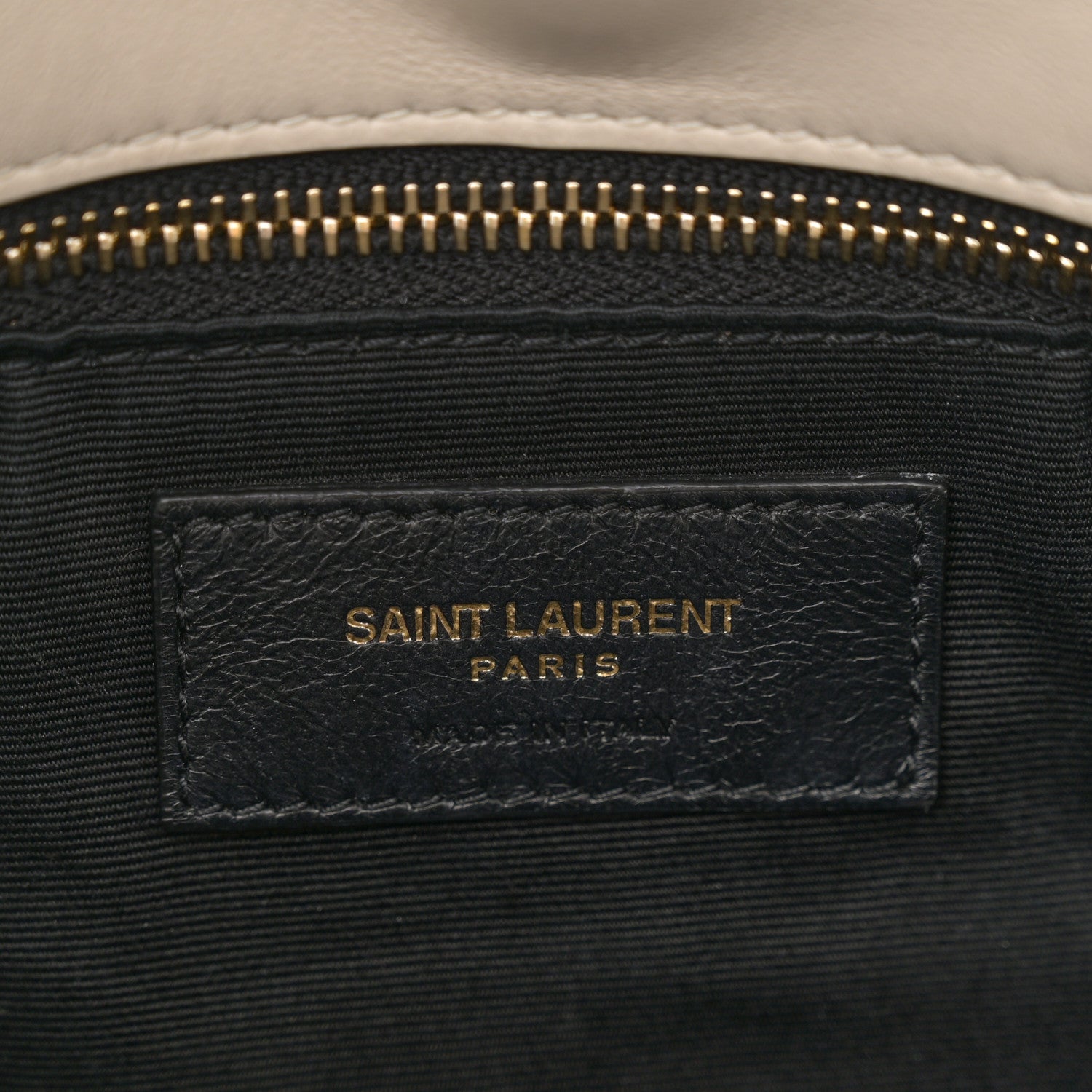 Saint Laurent Lambskin Quilted Small Loulou Puffer Monogram Chain Satchel Blanc Vintage 6 of 11