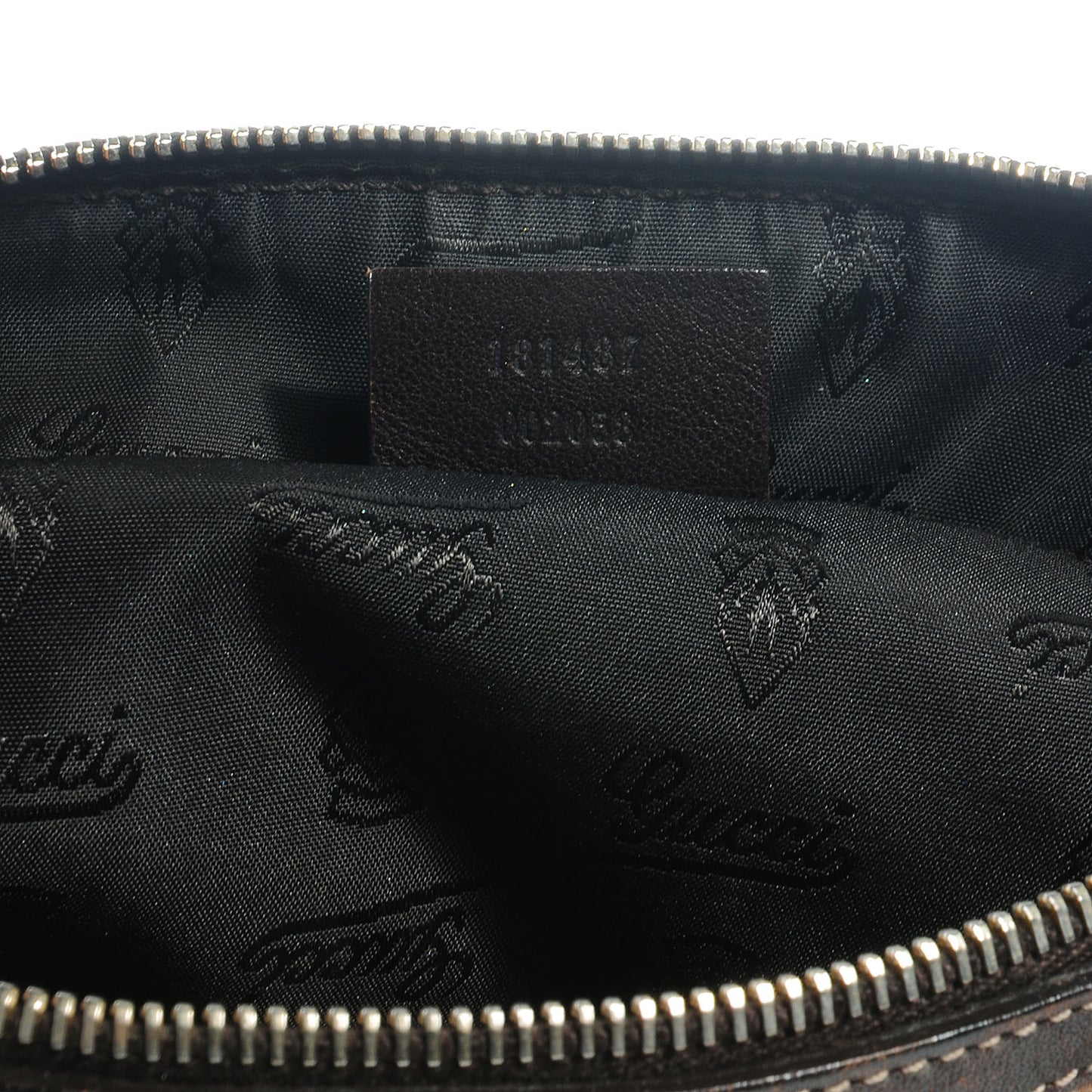 Crystal Monogram Duchessa Boston Bag Brown