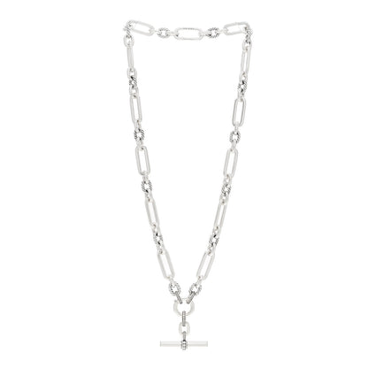 David Yurman Sterling Silver Diamond Lexington Chain Necklace 3 of 4