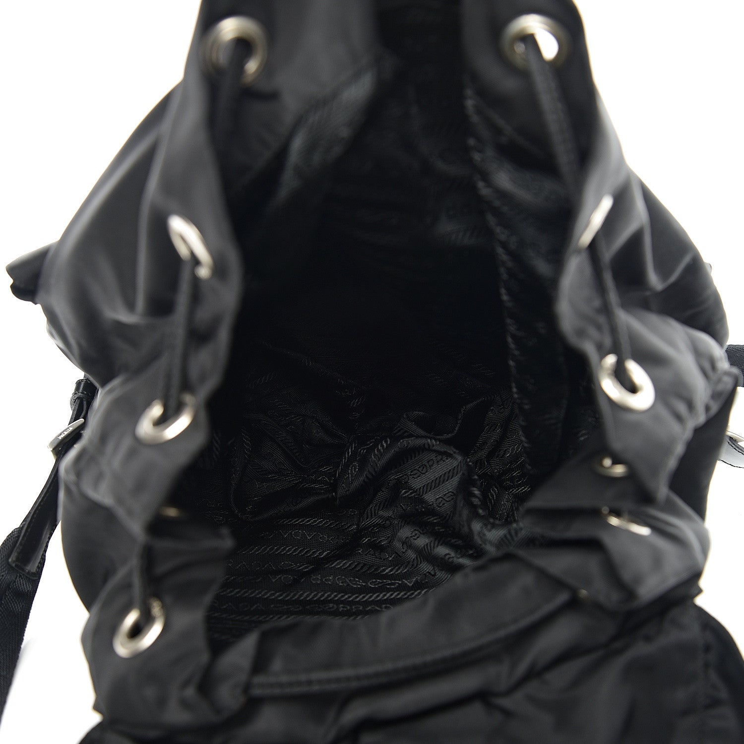 Prada Nylon Vela Medium Backpack Black 4 of 9