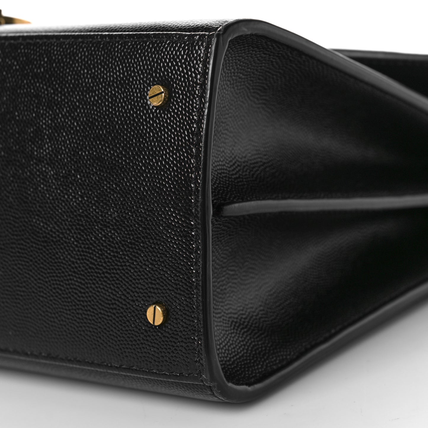 Grain de Poudre Medium Classic Monogram Cassandra Top Handle Black Rouge Legion