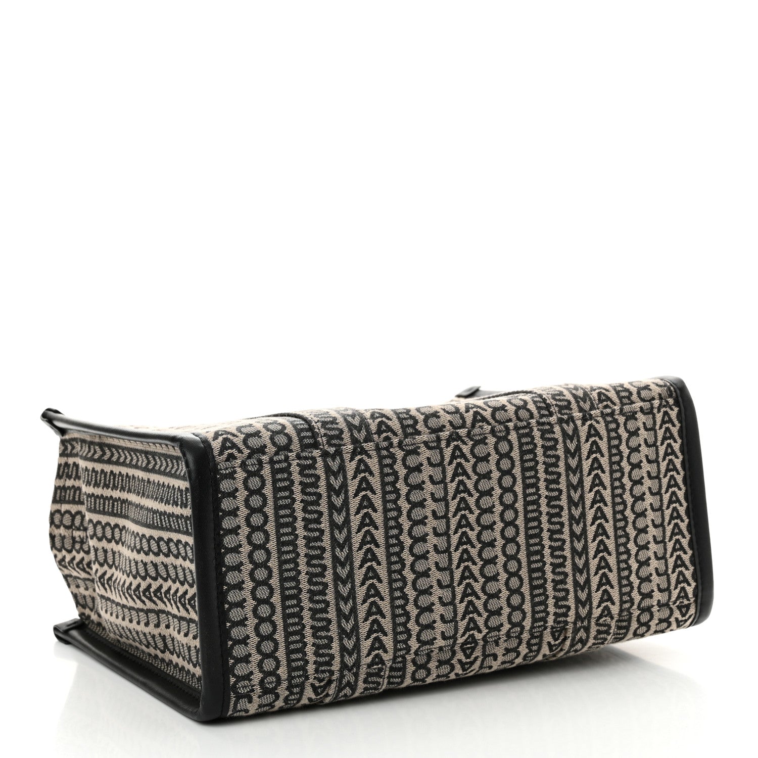 Marc Jacobs Cotton Jacquard Monogram Medium The Traveler Tote Bag Beige Multicolor 4 of 14