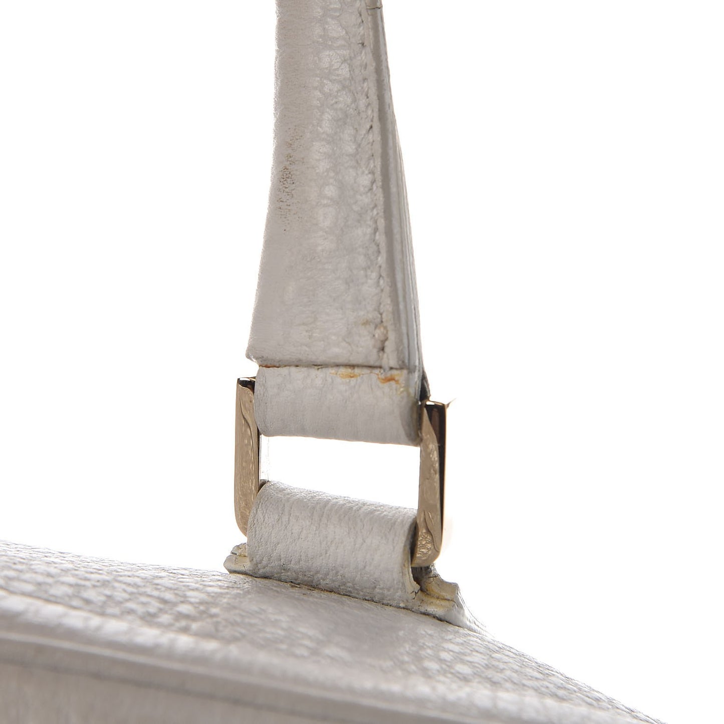 Calfskin Web Blondie Bowler White