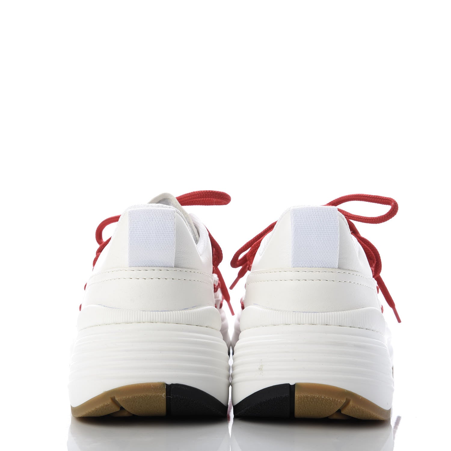 Bottega Veneta Calfskin Speedster Sneakers 37 White Bright Red 6 of 13