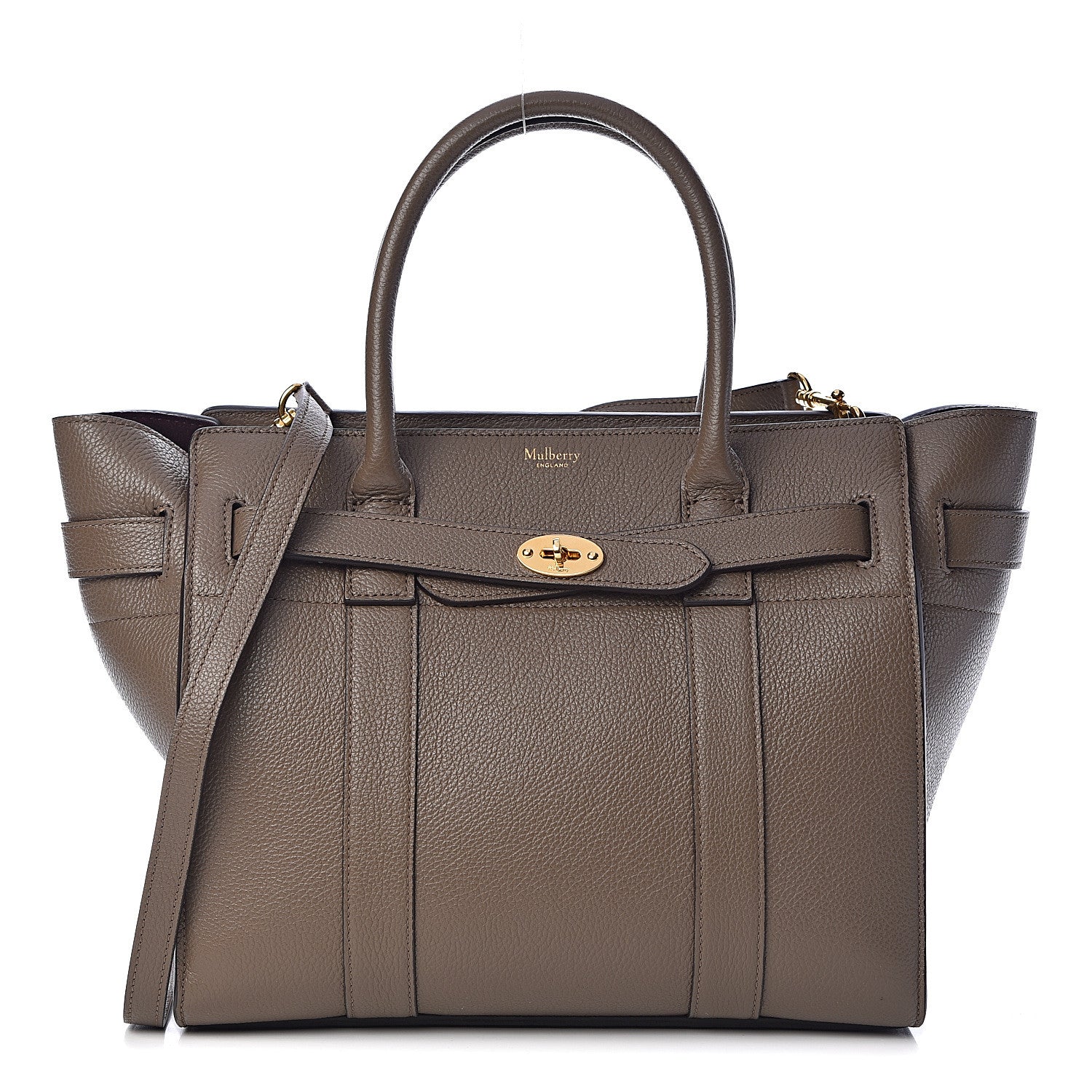 Mulberry Classic Grain Small Bayswater Zip Tote Clay 1 of 9