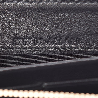 Alexander McQueen Pebbled Calfskin Skull Continental Zip Wallet Black 7 of 12