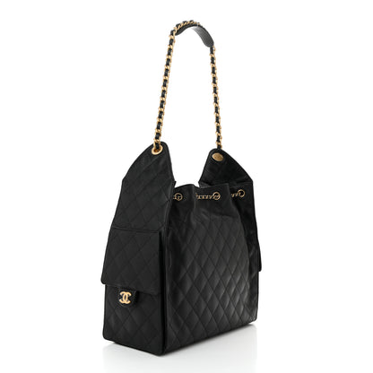 Chanel Caviar Quilted Medium Chanel 25 Handbag Black 4 of 11