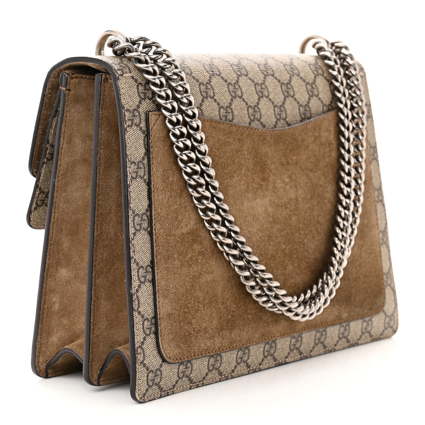 GG Supreme Monogram Medium Dionysus Shoulder Bag Taupe