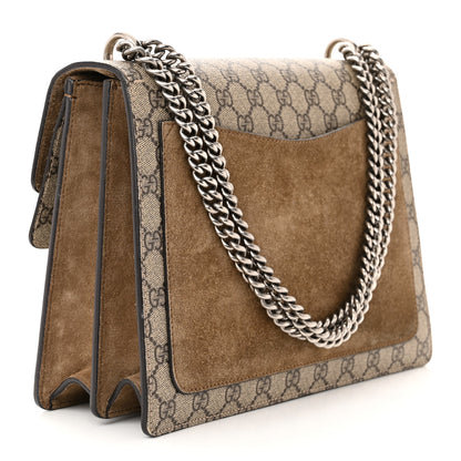 Gucci GG Supreme Monogram Medium Dionysus Shoulder Bag Taupe 3 of 14