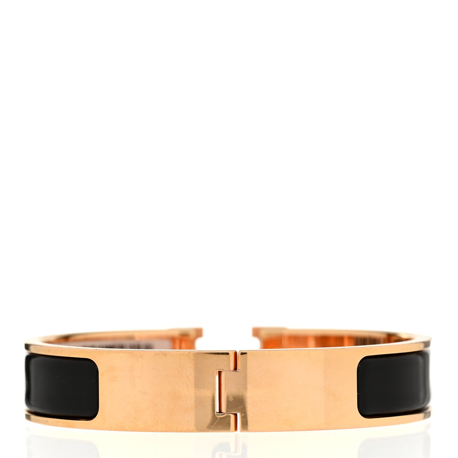 Hermes Enamel Narrow Clic Clac H Bracelet PM Black 3 of 5