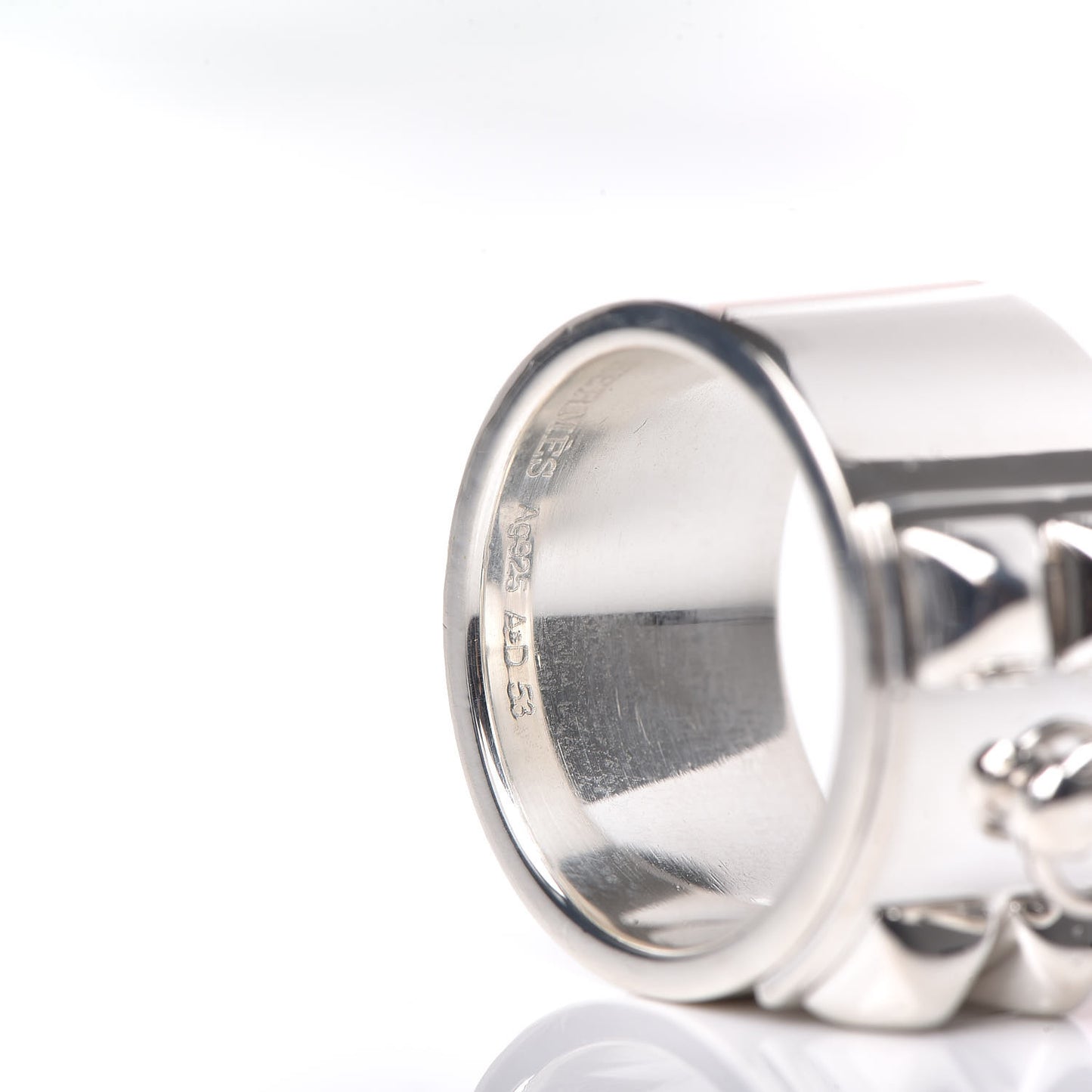 Sterling Silver Collier De Chien CDC Ring 53 6.25